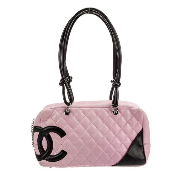 Chanel Cambon Pink Quilted Lambskin Bag w/ Pouch w/ authenticity cards - Picture 2 of 14